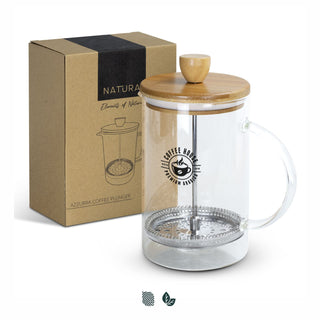 NATURA Azzurra Coffee Plunger (Natural/Clear) — Impact Aware