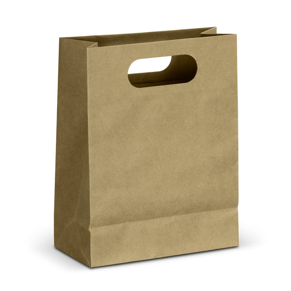 Kraft Medium Die Cut Paper Bag Portrait (White)