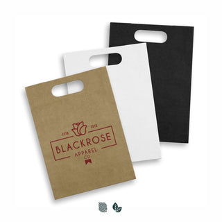 Kraft Large Die Cut Paper Bag Portrait (White) — Impact Aware