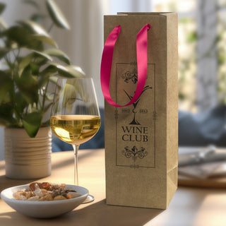 Cellar Ribbon Handle Paper Bag (Orange) — Feature