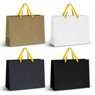 Boutique Extra Large Ribbon Handle Paper Bag (Yellow)