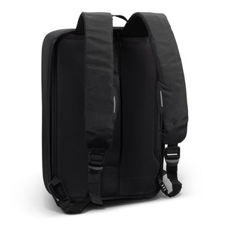 Fortress Anti-theft Backpack Briefcase (Black) — Back