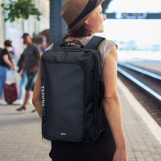 Swiss Peak Convertible Travel Backpack (Black) — Feature