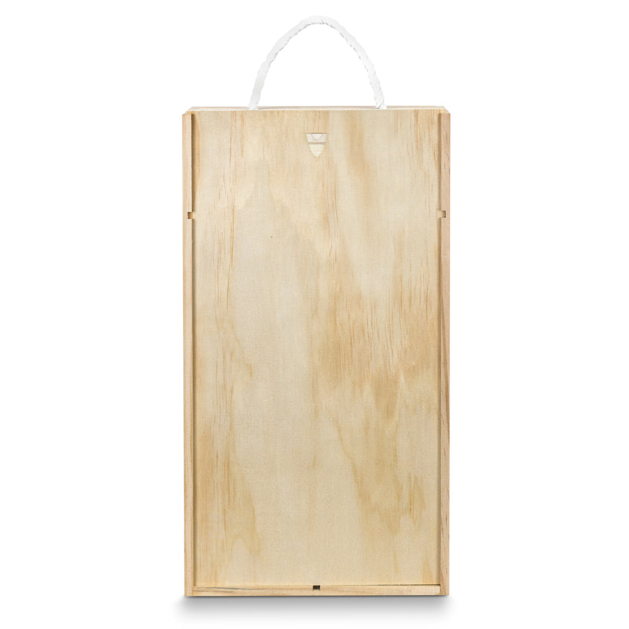 Flax Wine Gift Box - Double (Natural)