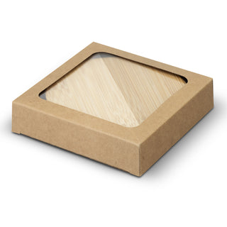 Hearth Bottle Opener Coaster - Set of 2 - Round (Natural/Silver) — Gift Box