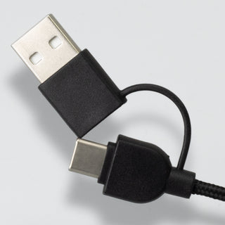 Pulse Braided Charging Cable (Black) — Detail