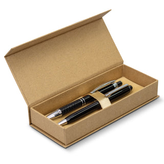 Loom Kraft Gift Box (Natural) — Two Pens