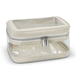Harbour Cosmetic Bag (Ecru) — Front