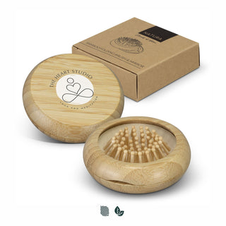 NATURA Bamboo Brush and Mirror (Natural) — Impact Aware