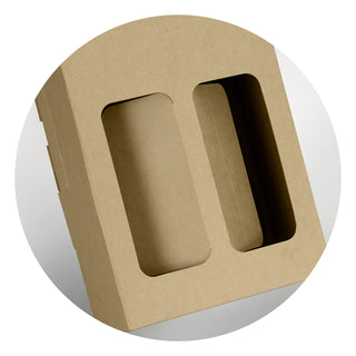Crest Wine Carry Pack - Double (Natural/White) — Detail