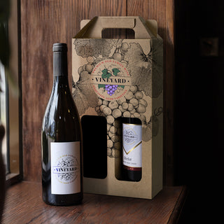 Crest Wine Carry Pack - Double (Natural/Natural) — Feature