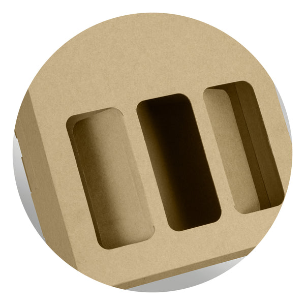 Crest Wine Carry Pack - Triple (Natural/Natural)