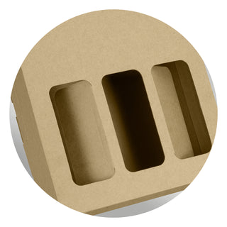 Crest Wine Carry Pack - Triple (Natural/White) — Detail