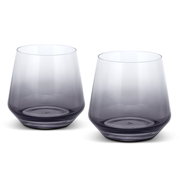 Keepsake Dusk Whiskey Glass - Set of 2 (Clear/Smoke)