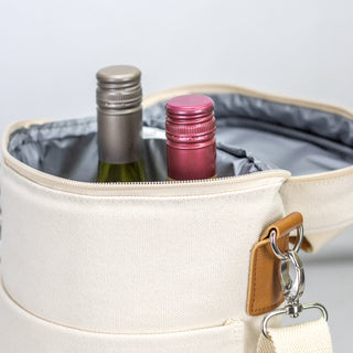Crag Double Wine Cooler Bag (Natural) — Detail