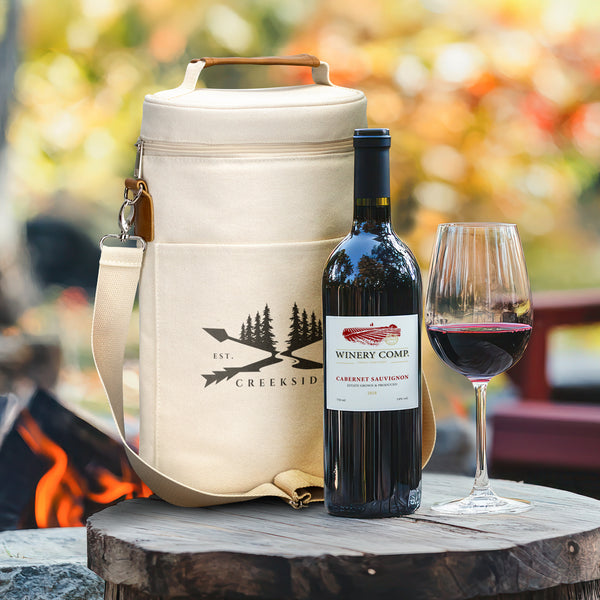 Crag Double Wine Cooler Bag (Natural)