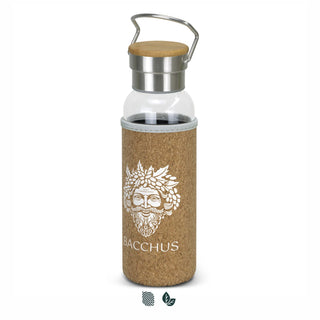Drift Glass Bottle - Cork Sleeve (Black) — Impact Aware