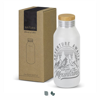NATURA Ida Glass Bottle (Frosted Clear) — Impact Aware