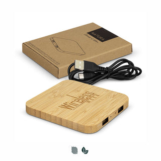 NATURA Bamboo Wireless Fast Charging Hub (Natural) — Impact Aware
