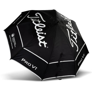 Titleist Tour Double Canopy Umbrella (Black) — Open
