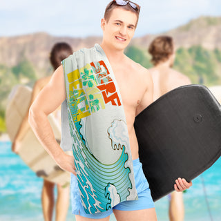 Shore Sand Free Towel - Full Colour (White) — Feature