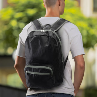 Packaway Foldable Backpack (Black/Grey) — Feature