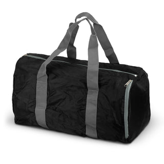 Packaway Foldable Duffle (Black/Grey) — Duffle