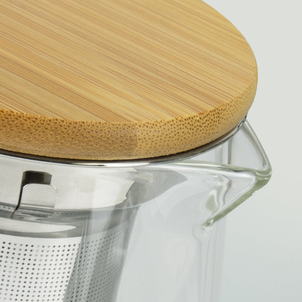 NATURA Azzurra Teapot (Clear/Natural)