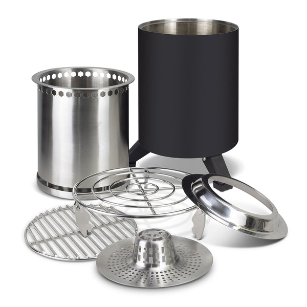 Frontier Camp Fire and Cooker (Black)