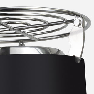 Frontier Camp Fire and Cooker (Black) — Detail