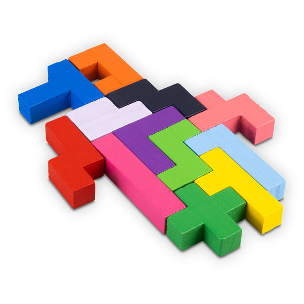 Grain Wooden Puzzle (Blocks: Multi-colour)