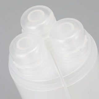 Nomad Travel Bottle Set (Clear/White) — Detail