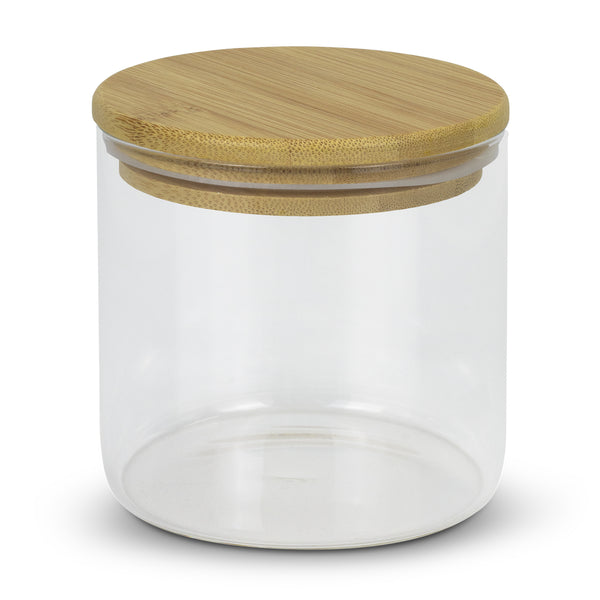 Basin Round Storage Canister Large (Clear/Natural)