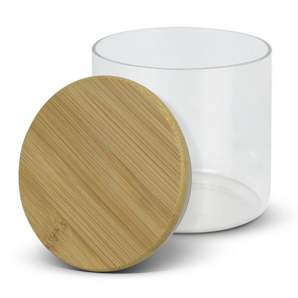 Basin Round Storage Canister Large (Clear/Natural)
