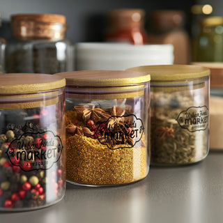 Basin Round Storage Canister Large (Clear/Natural) — Feature