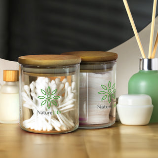 Basin Round Storage Canister Small (Clear/Natural) — Feature