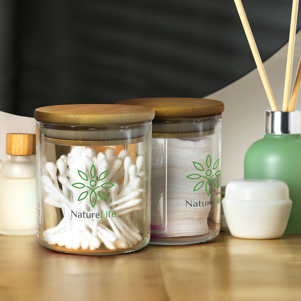 Basin Round Storage Canister Small (Clear/Natural)
