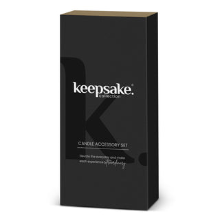 Keepsake Candle Accessory Set (Black) — Gift Box