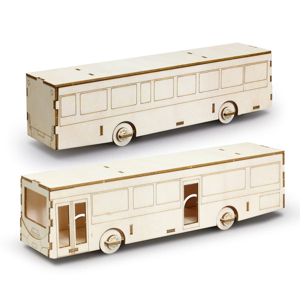 BRANDCRAFT Bus Wooden Model (Natural)