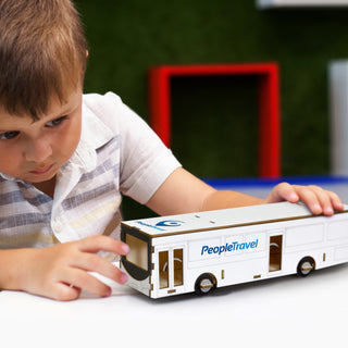 BRANDCRAFT Bus Wooden Model (Natural) — Feature