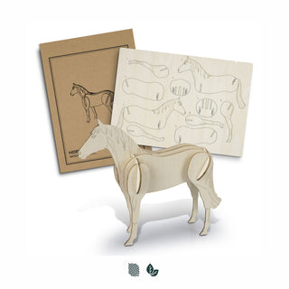 BRANDCRAFT Horse Wooden Model (Natural) — Impact Aware