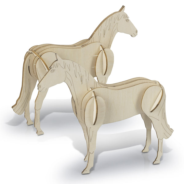 BRANDCRAFT Horse Wooden Model (Natural)