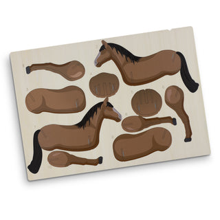 BRANDCRAFT Horse Wooden Model (Natural) — Direct Digital