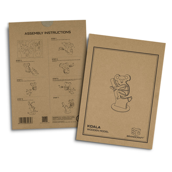 BRANDCRAFT Koala Wooden Model (Natural)