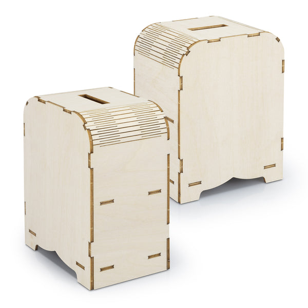 BRANDCRAFT Money Box Wooden Model (Natural)