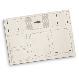 BRANDCRAFT Money Box Wooden Model (Natural) — Flat Sheet