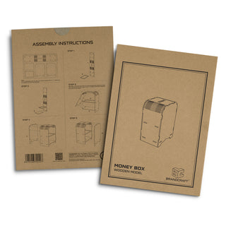BRANDCRAFT Money Box Wooden Model (Natural) — Sleeve