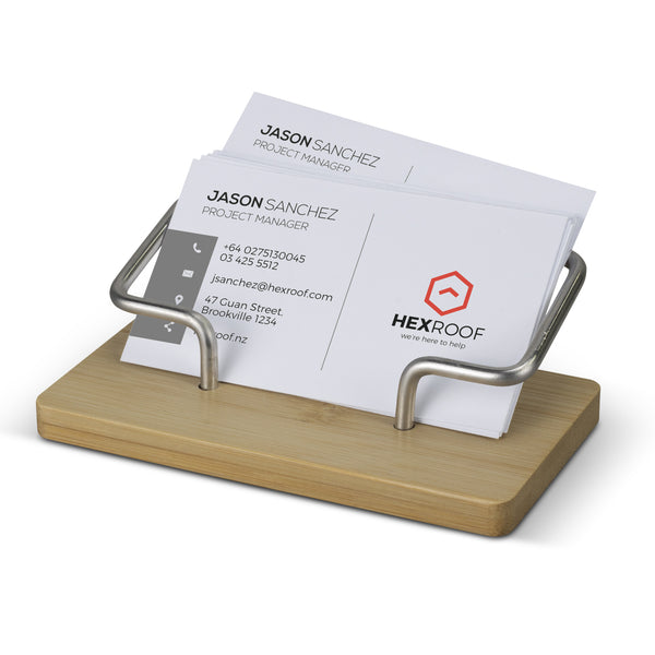 Grove Bamboo Business Card Stand (Natural)