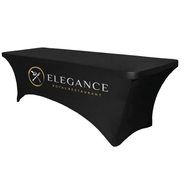 Flex 4 Foot Table Cover Stretch (White)