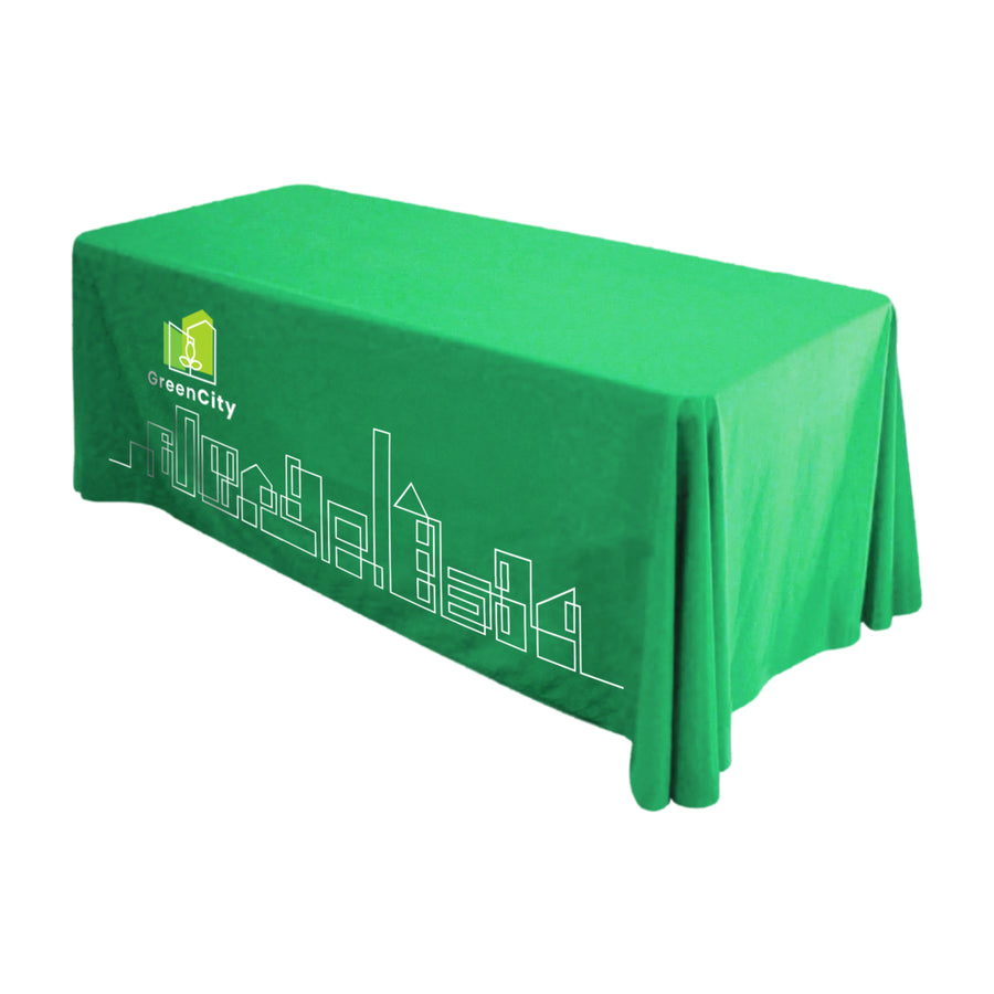 Drape 4 Foot Table Cover Throw (White)